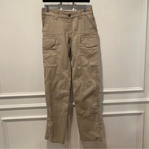 First Tactical Cargo Pants UK 10 Tall US 6 Tan Beige Utility Work Trousers